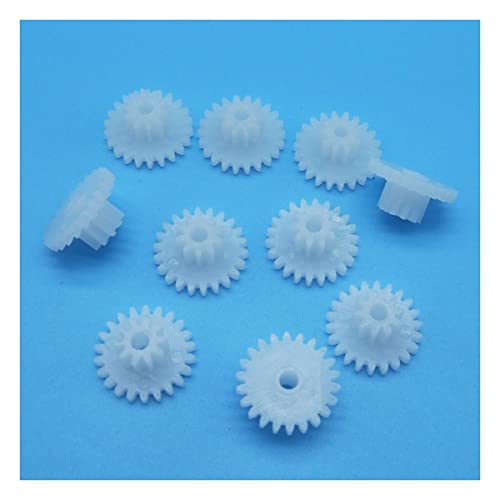 40PCS 22102B 0.5M Double Layer Gears 22 T + 10 Teeth Plastic Pinion Wheel Accessories, Hole Diameter 2.05mm Industrial Bearings Gears