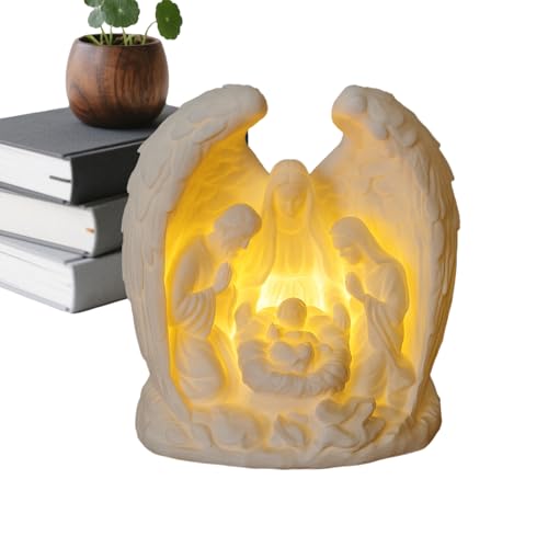 Dtaigou Weihnachtskrippenkerzen, Heilige Familie, Tischszenen für den...