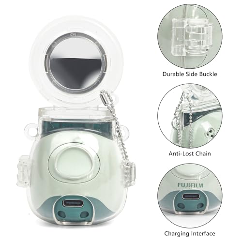 Funda transparente rígida para Instax Mini PAL con espejo miniatura 3