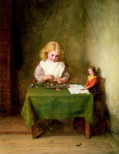 Lienzo Il Tete a Tete Tea Cuadro Salón Póster Pared Grande 60x90cm