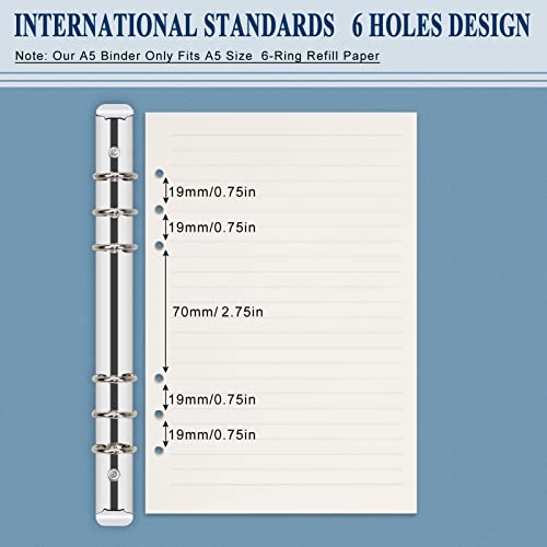 A5 Leather Notebook Binder, Classycoo 6 Ring Binder Planner Notebook Cover For A5 Filler Paper, Loose Leaf Personal Planner Binder Cover With Magnetic Buckle Closure(Inner Paper Not Included) #TOP2