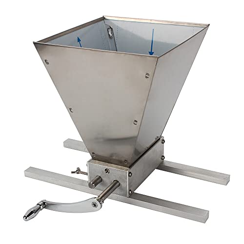 Molinillo de cereales con 2 barras de aluminio, 8 lbs/min, acero inoxidable, para granos de trigo, arroz, coco, pimienta