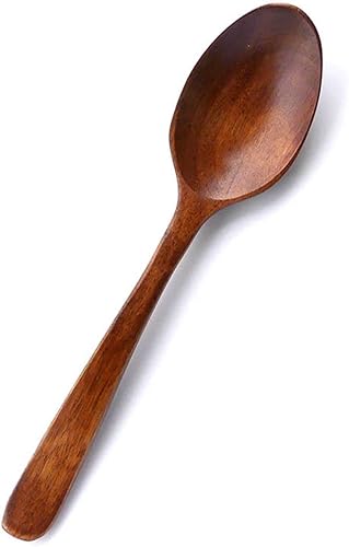 WEISHA Cucharas de madera 15 piezas cucharadita vajilla de cocina utensilios de cocina utensilios de cocina cubiertos catering postres cuchara