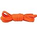 WOZOW Lacets Schnürsenkel Flache farbige athletische Turnschuhschnürsenkel Schnüre (Orange)
