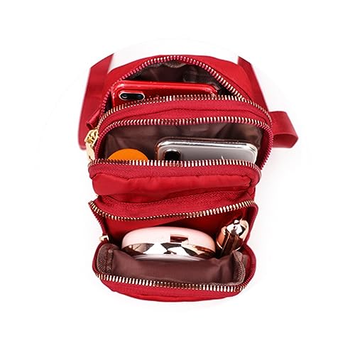 Womens Small Nylon Crossbody Bag Cell Phone Purse Wallet Mini Shoulder Bag Lightweight Travel Pouch4