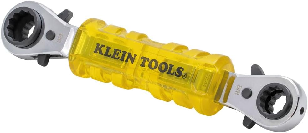 KLEIN TOOLS KT223X4-INS Lineman's Insulating 4-in-1 Box Wrench