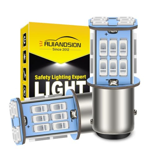 Ruiandsion 2pcs 1157 BAY15D DC 6V LED Rojo miniatura 1