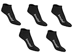 Caterpillar CAT wahlweise 5|10|15 Paar Sneakersocken, Schwarz oder Weiß oder Farbmix, 39-42 | 43-46 | 47-50, Kurzschaftsocken, Socken (43-46, 10 Paar Schwarz)