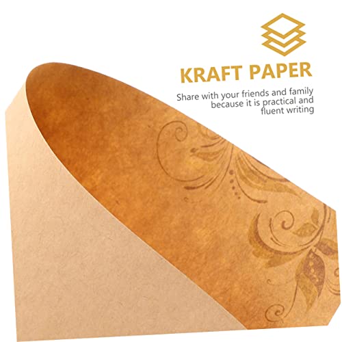 STOBOK 40 Folhas papel kraft papel de carta material de escritório escolar imprimir papel decoração