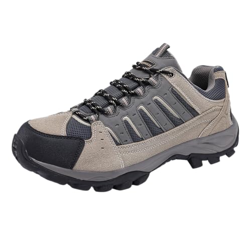 LANDHIK Chaussure de Randonnée pour Homme de Marche Léger Comfortable Baskets Marron_43