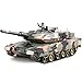 HIUHIU Modello di carro Armato telecomandato 1:24 Carro Armato telecomandato Giungla Leopardo Tedesco Sistema di Combattimento carro Armato 2.4G, Giocattolo telecomandato per Adulti