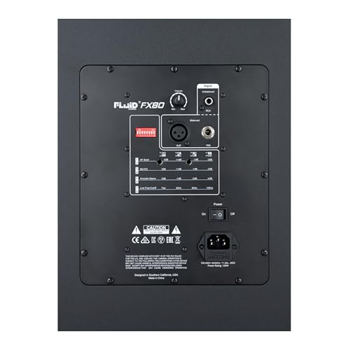 Fluid Audio FX80 V2 moniteur de studio coaxial 40W RMS avec contrôle audio professionnel