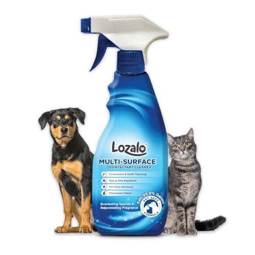Image of Lozalo Multi-Surface Disinfectant Cleaner Spray for Pet-Friendly Homes 500 ML|Remove Pet Messes Such as Vomit, Urine, Feces Works on Multi-Surface |Effective on Glass, Wood, Plastic, Kitchen Surfaces