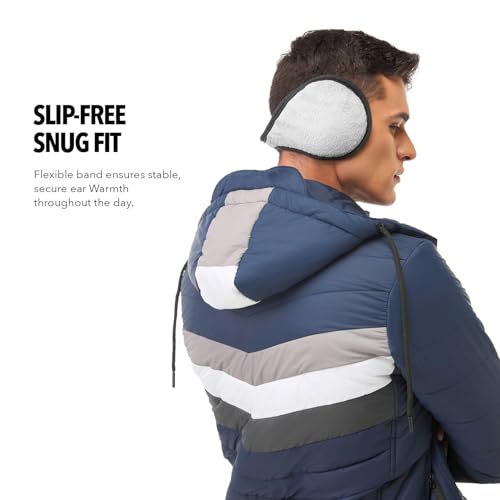 Image of Boldfit Winter Ear Muffs for Men Ear Muffs for Women, Ears Cover for Cold Behind the Head Style Winter Earmuffs for Men & Women Unisex Fleece Ears Cover Boy Girls Ladies Muff