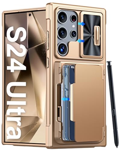 Étui portefeuille Samsung S24 Ultra Vizvera avec porte-cartes RFID et béquille
