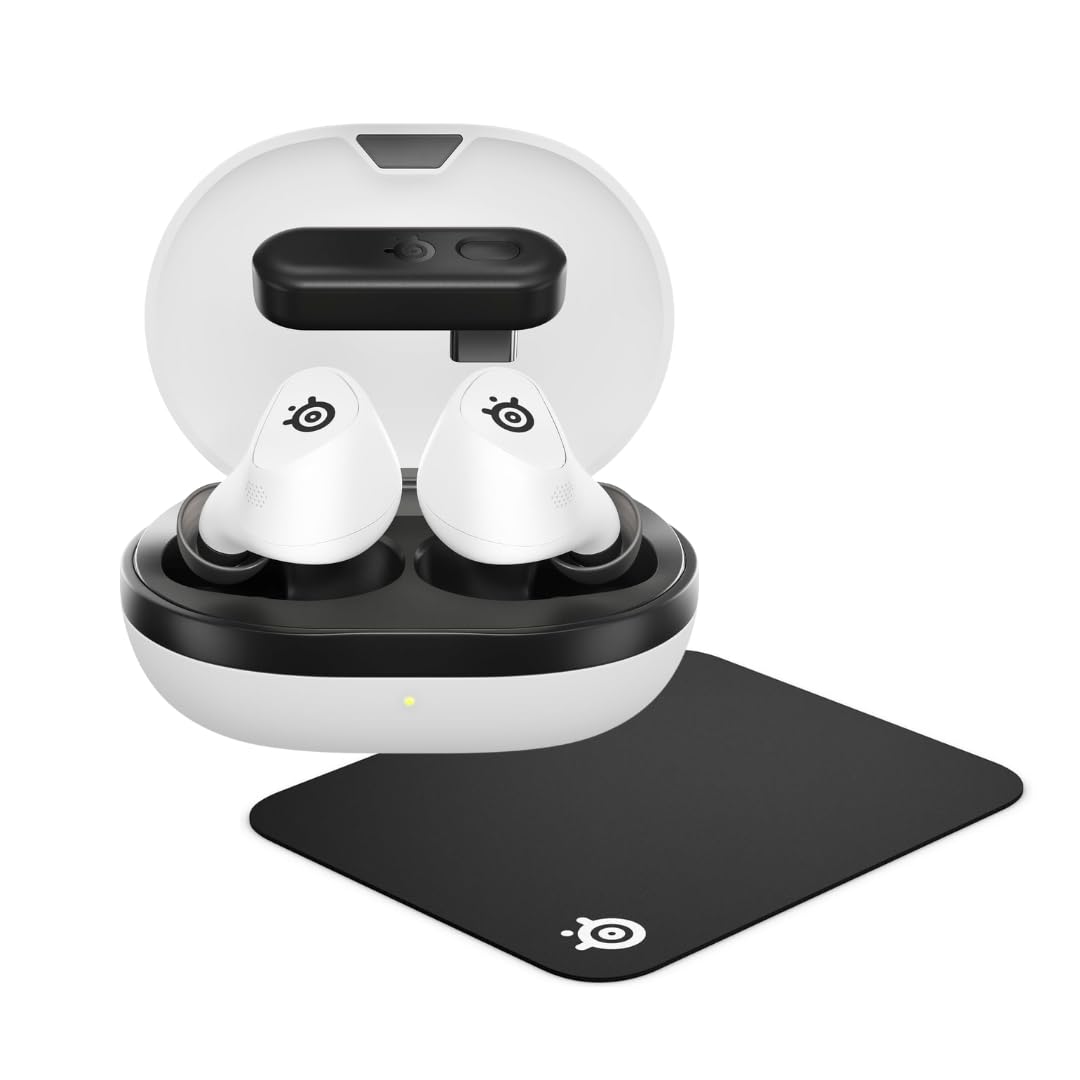 SteelSeries Arctis ゲーミング ワイヤレスイヤホン 白 Amazon.co.jp: 【特価公式セット】SteelSeries ゲーミングワイヤレス