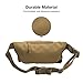 Piscifun Fishing Tackle Bag with Adjustable Waist Strap, Portable Multi-function Fanny Fishing Storage Pack, Khaki