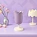 Czhotg Purple Pen Holder for Desk, Plastic Tulip Pen Holder Cute Stationery Organizer Pencil Stand Case Pencil Cups Desktop Decoration Pencil Holders