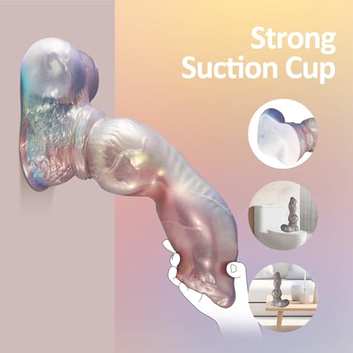 Image of 16.1 Inch Huge Thick Fantasy Knot Dildo, XXXL Long Big Giant Dildo | 4.6'' Diameter, Monster, Strong Suction Cup, Silicone Penis, For G-spot Anal Play, Adult Sex Toys, For Advanced Women Men