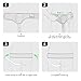 Imagen de gagaiuco Hernia Belt Truss Cinturón para hombres y mujeres Lado izquierdo o derecho de apoyo para el dolor de ingle con almohadillas de compresión extraíbles para escroto pre o posquirúrgico-M