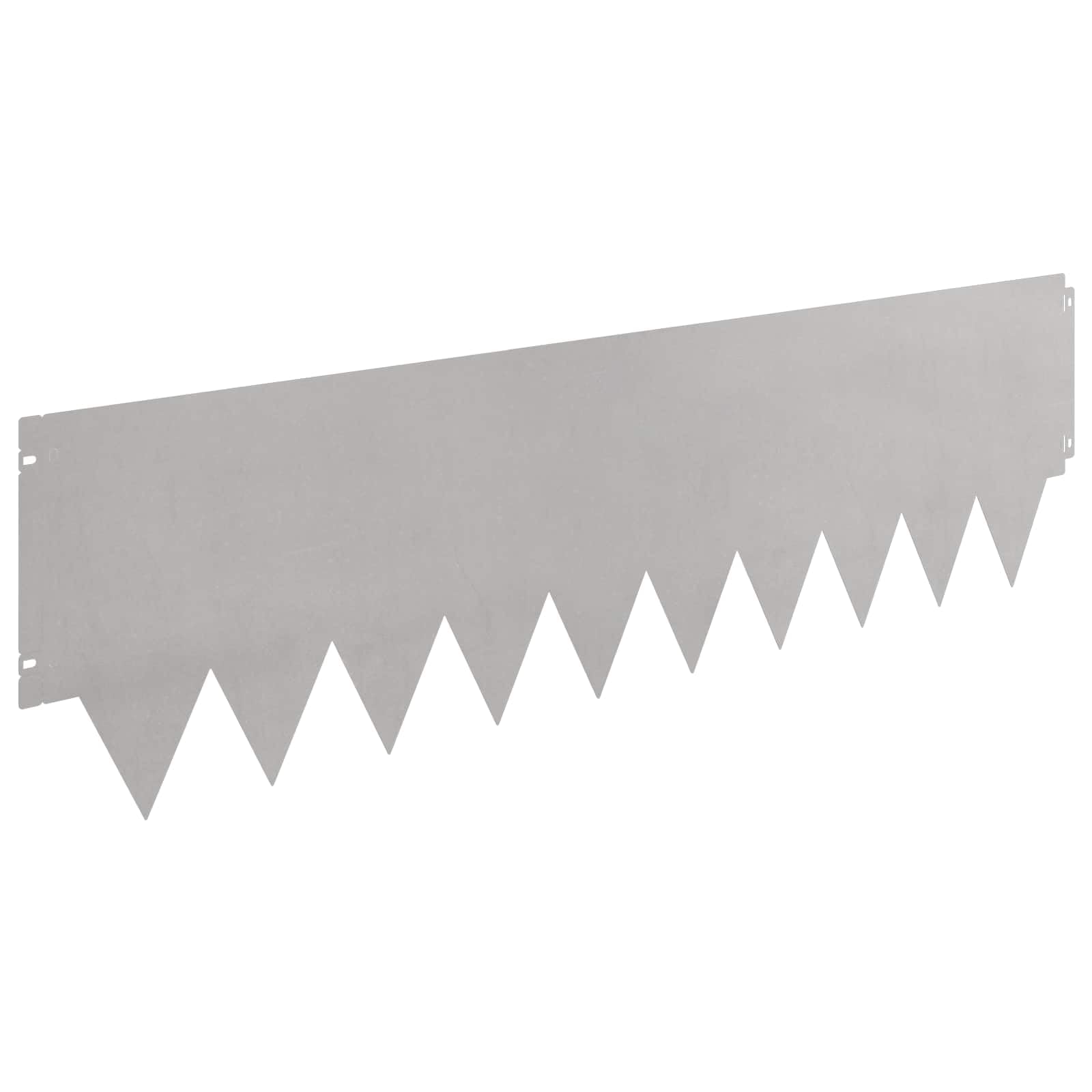 Obramowanie trawnika z malowanego proszkowo metalu, zestaw 10 sztuk, 103 x 30 cm, krawędź ogrodowa do wyznaczania grządek, ścieżek, tarasów i ogrodu, elastyczna krawędź koszenia