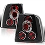 SPEC-D TUNING Tail Lights Black Compatible with 1998-2001 Volkswagen Passat 4 Door , Left + Right Pair Assembly