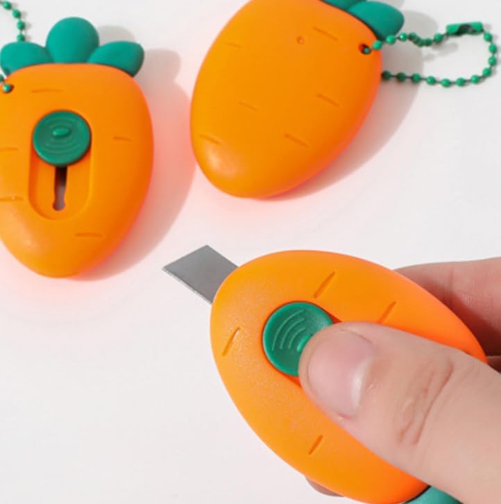 Miniatura 4 de HLLMX 2 piezas Mini cortador de caja mini portátil utilitario cuchillo retráctil caja abrecartas cuchillos utilitarios portátiles oficina escuela