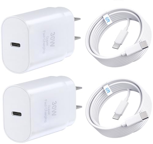 TT&C 2-Pack 30W USB C Fast Charger with 6FT Cables for iPhone 18 Pro, 17, - image 1