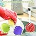 BGHCOP Household Rubber Gloves, 6 Pairs Reusable Kitchen Dishwashing Gloves Anti-Slip Multipurpose Household Cleaning Tool for Washing Dishes Kitchen Gloves