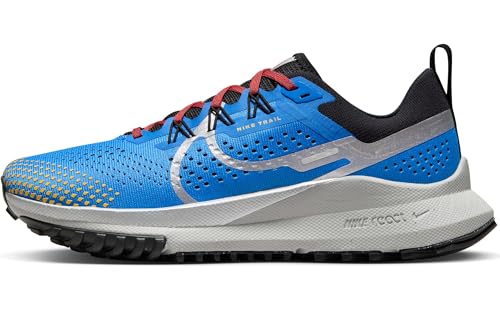 Nike DJ6159 401 W Nike React Pegasus Trail 4 Mujer LT Photo Blue/Metallic Silver Track EU 38
