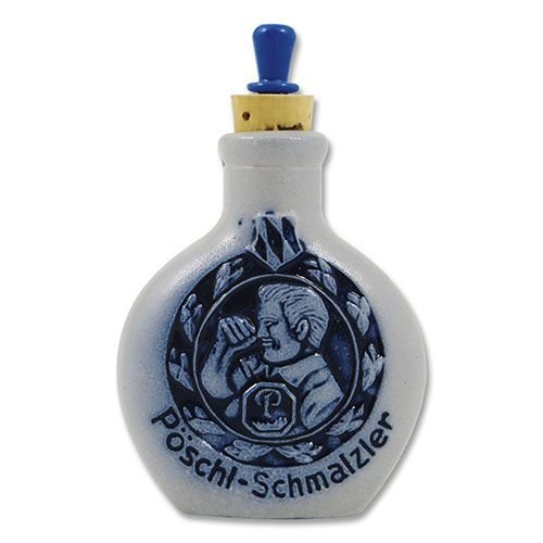 Steingutflasche Pöschl-Schmalzler aus Steingut in grau leer 20 g Cover