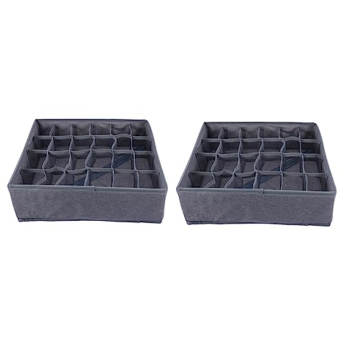 ULTECHNOVO 2 Piezas caja de calcetines de ropa interior organizadores armarios organizador para armarios divisores unidad cesta de almacenamiento clasificada organizador de ropa interior paño