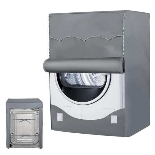 KILDOWS Funda Lavadora Exterior, 60x64x85 cm Cubierta Lavadora Impermeable Antipolvo Fundas Secadoras Exterior Funda de Protección Cubre Lavadora Accesorios para Lavadoras y Secadoras de Carga Frontal