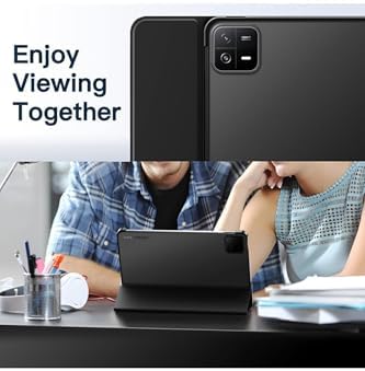 Xiaomi Pad 6 ile Uyumlu 11 İnç Tablet Kılıfı, Akıllı Uyku Modu, Siyah - Görsel 5