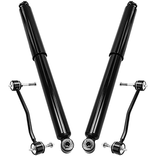 Image of Detroit Axle - 4WD Front Shocks Kit for 2000-2004 Ford F-250 F-350 F-450 F-550 Super Duty 2 Shock Absorbers Assembly 2 Sway Bar Links 2001 2002 2003 Replacement - 4pc Set