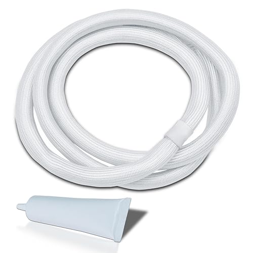 Image of W10906683 Dryer Door Seal Gasket Replaces 3390731 692494 W10389571 W10823580 WP3390731 WPW10389571 For Whirlpool dryer door seal, Kenmore, KitchenAid (Adhesive is included), Dryer seal for whirlpool