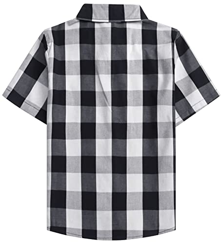 Image of SANGTREE Summer Button Down Shirts Cottn Tops for Men Women Boy Girl