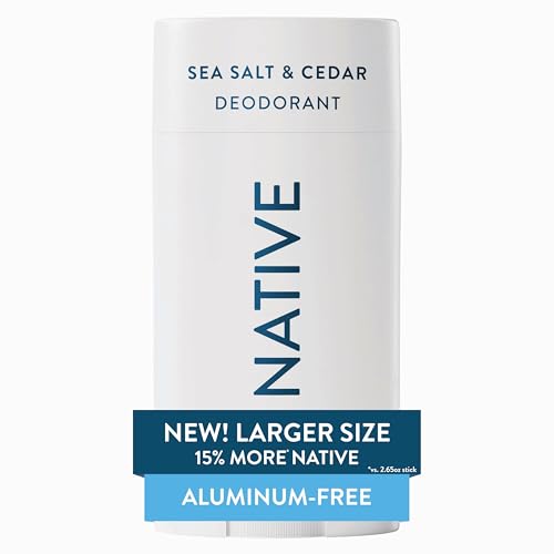 Native Aluminum Free Deodorant, Sea Salt & Cedar, Large Size Stic...