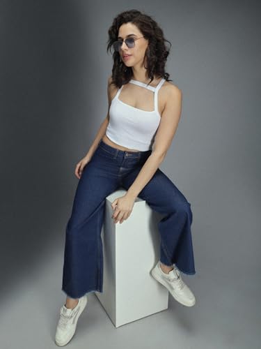 Image of HIGH Star Women's Straight Fit Mid Rise Jeans