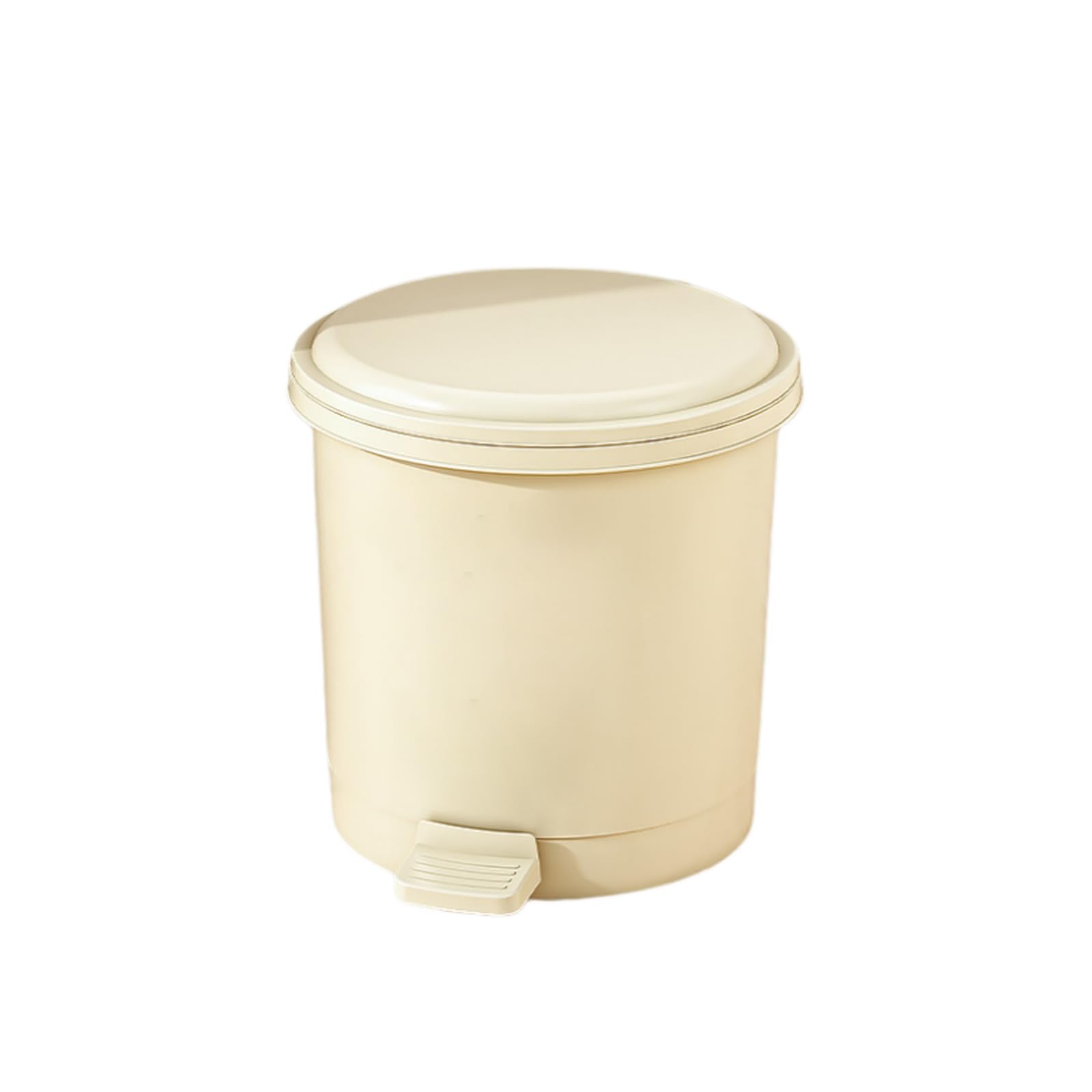 Genérico Cubo de basura redondo con pedal y cubo interior, 12 L+, sellado y a prueba de olores, para salón y cocina.
