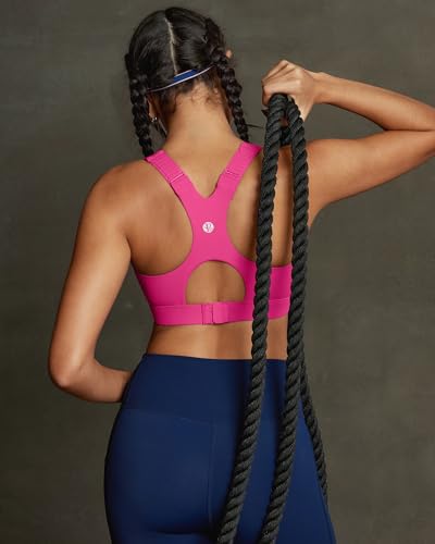 Image of RUNNING GIRL Sports Bras for Women High Support, Adjustable Straps High Impact Racerback Bra with Hook Closure Molded Cup