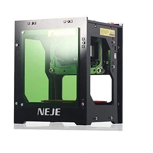NEJE Laser Gravur gravierer Drucker, Graviermaschine 1500mW 490x490 Pixel,Dual-USB-Buchse, Acryl-Filter mit magnetischer Absaugung,