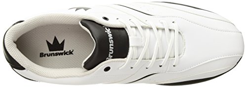 Brunswick Vapor Mens Bowling Shoe White/Black, 10.5 #TOP7