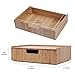 Desktop Paper Tray File Folder Holder 5-Slot, & Bamboo Drawer Set; Storage for Office Supplies & Stationary items, pens, pencils, scissors, notepads, business cards and more
