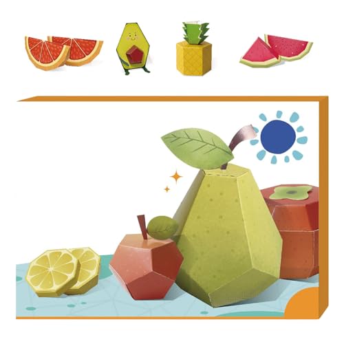 Kit Creativi di Carta per Bambini,Libro Sculture di Carta Tridimensionali | Progetto Artistico Manuale per Scuola Casa Principianti Bambini Ragazzi Sostenitori Educazione