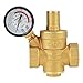 Produktbild DN20 Brass Einstellbarer Pneumatische Komponenten der Lufttechnik Sonstige Komponenten der Lufttechnik Wasserdruckregler Reduzierventil mit Manometer