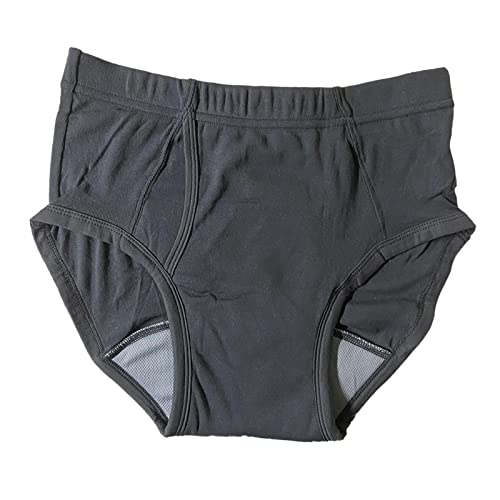 Oshhni Pañal para hombres, incontinencia, transpirable, lavable, a prueba de fugas, cubierta para pañales, pantalones para pañales , XXL gris