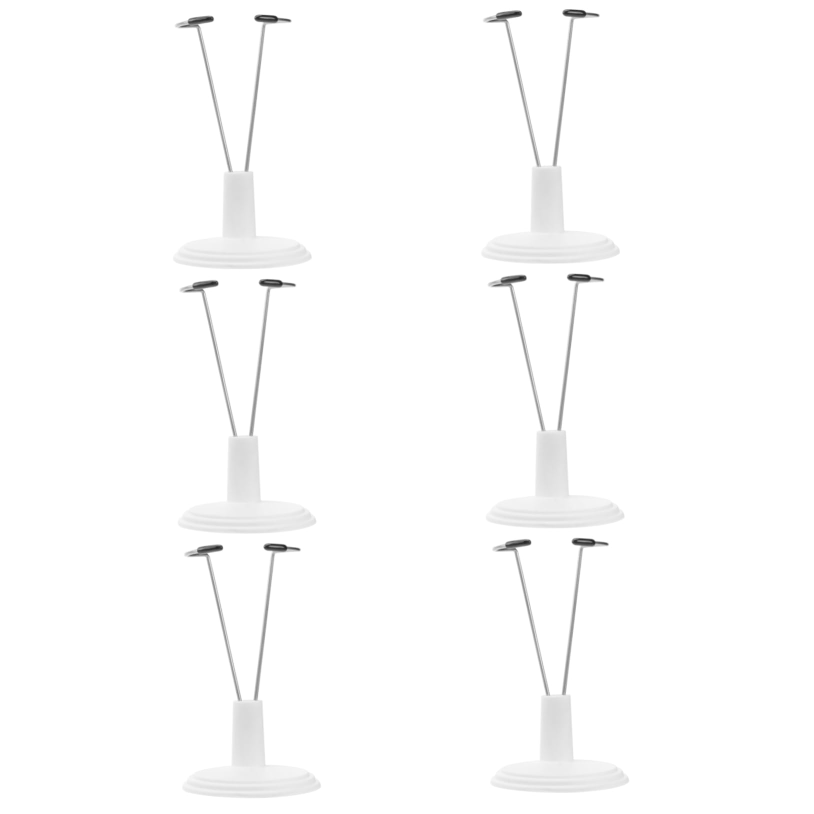 TOYANDONA 6pcs Doll Storage Rack 15cm Doll Display Stand Portable Fashion Toy Model Bracket for Home Store Market