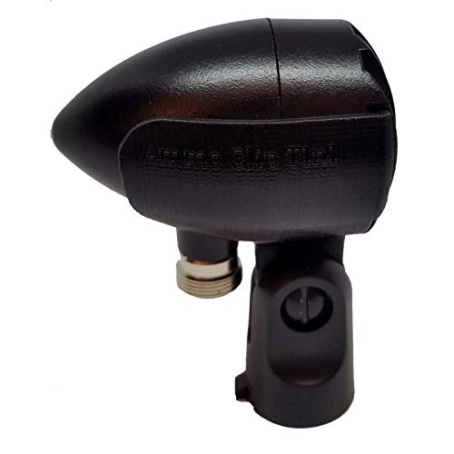 Ammo Clip T1n1 - Bullet Mic Holder for BlowsMeAway Productions Bulletini and other similar Harmonica Microphones