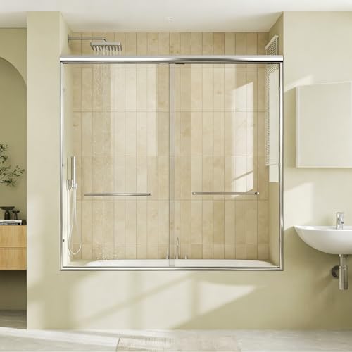 Tub Glass Shower Doors Chrome